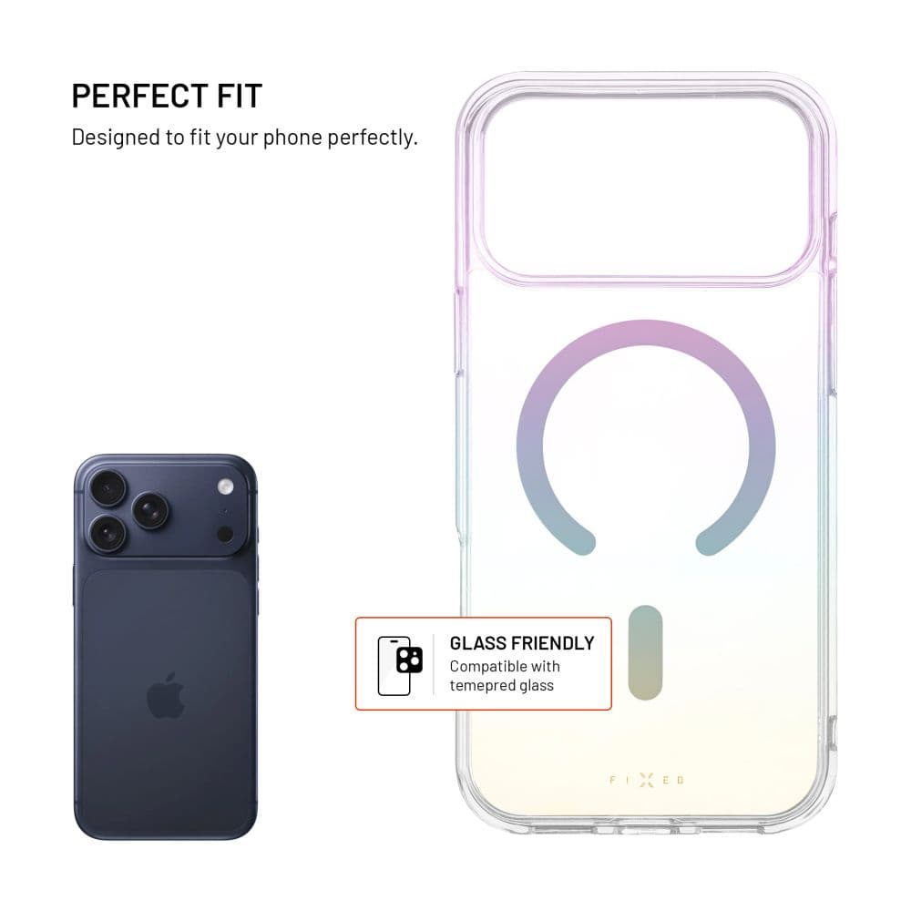 Zadní kryt FIXED MagRainbow s podporou MagSafe pro Apple iPhone 17 Pro Max, duhový - náhled 2