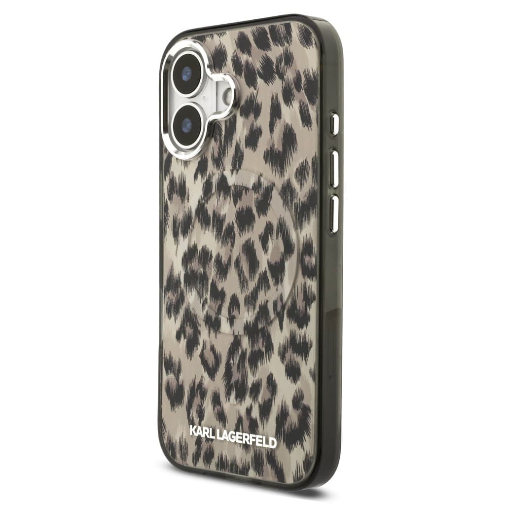 Zadní kryt Karl Lagerfeld IML Leopard MagSafe pro iPhone 17 Brown - náhled 2