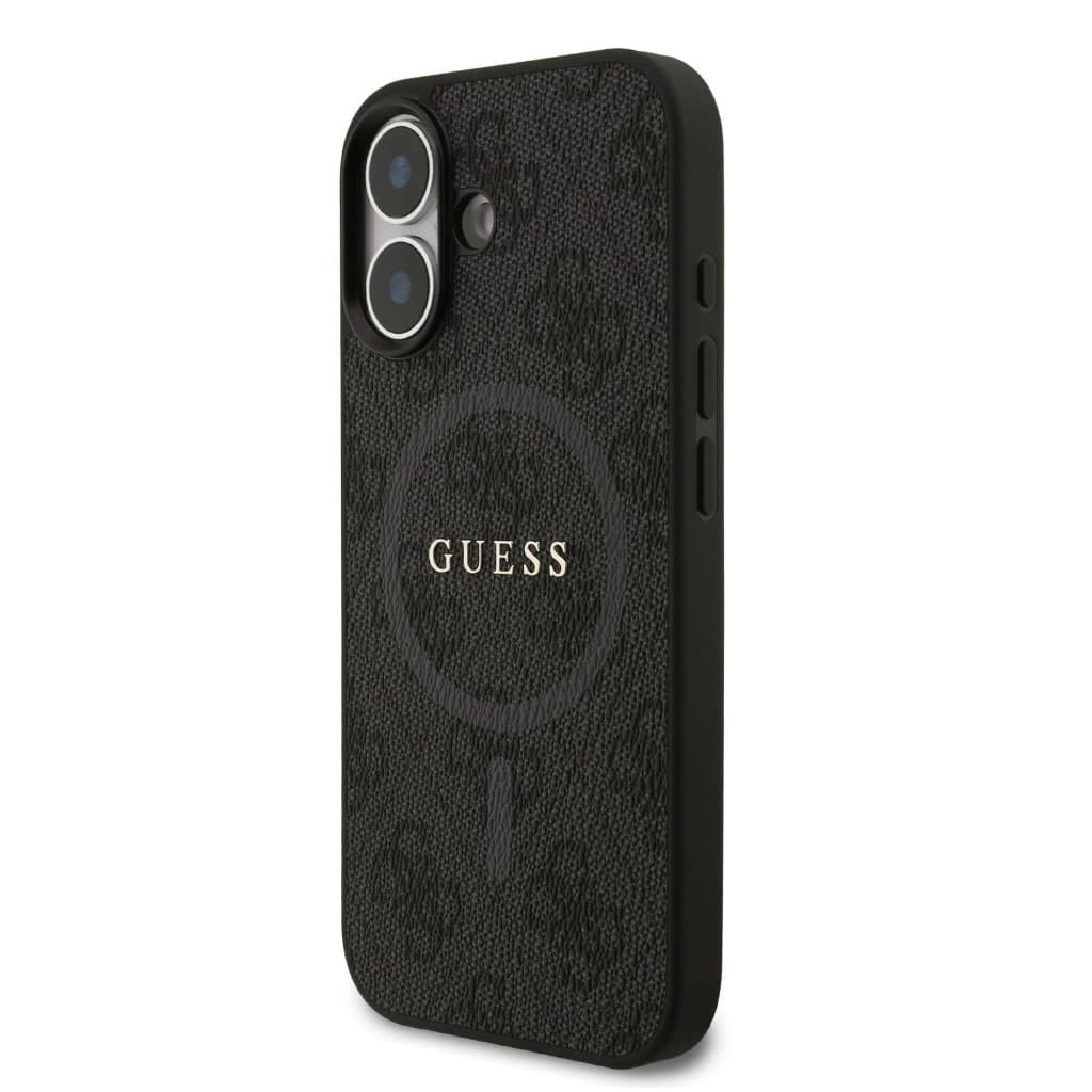 Zadní kryt Guess PU Leather 4G Colored Ring MagSafe pro iPhone 17 Black - náhled 2