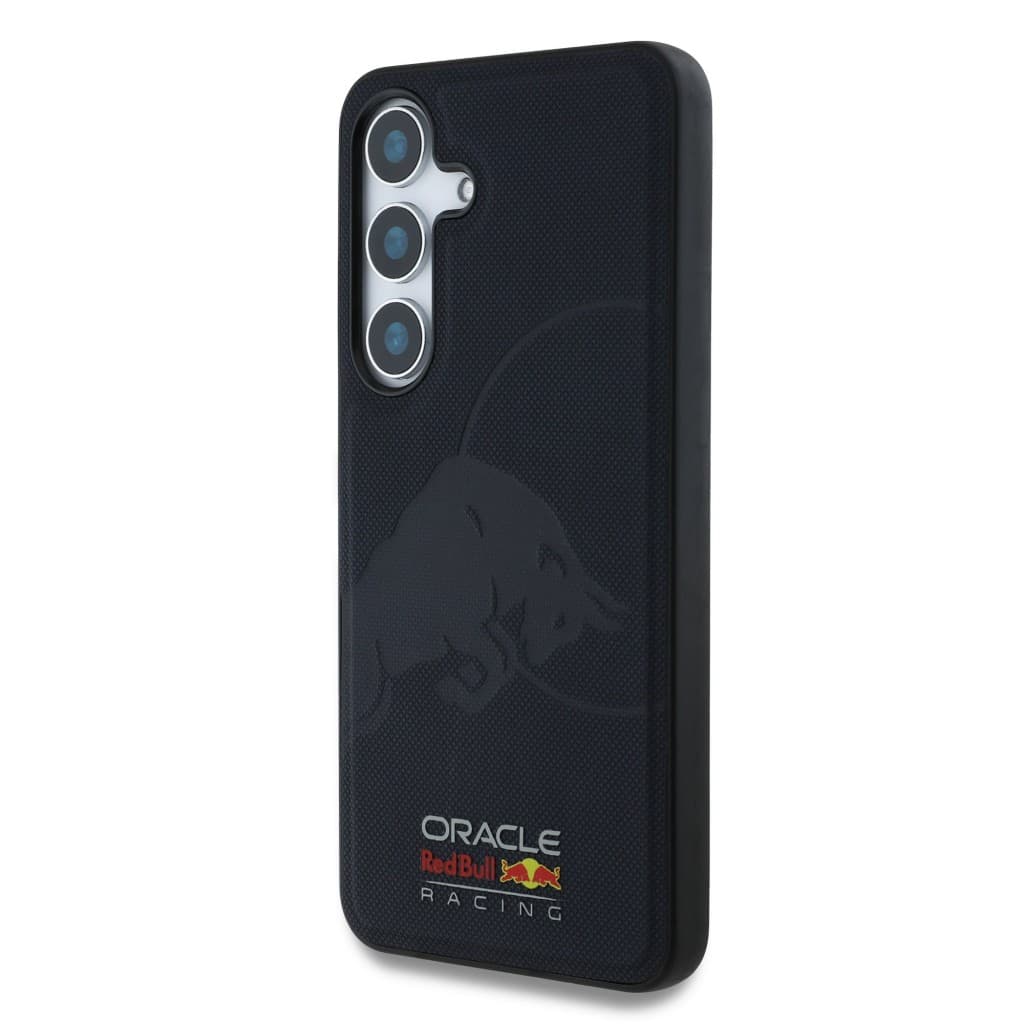 Zadní kryt Red Bull Leather Meshed Debossed Logo MagSafe pro Samsung Galaxy S25 Navy - náhled 2
