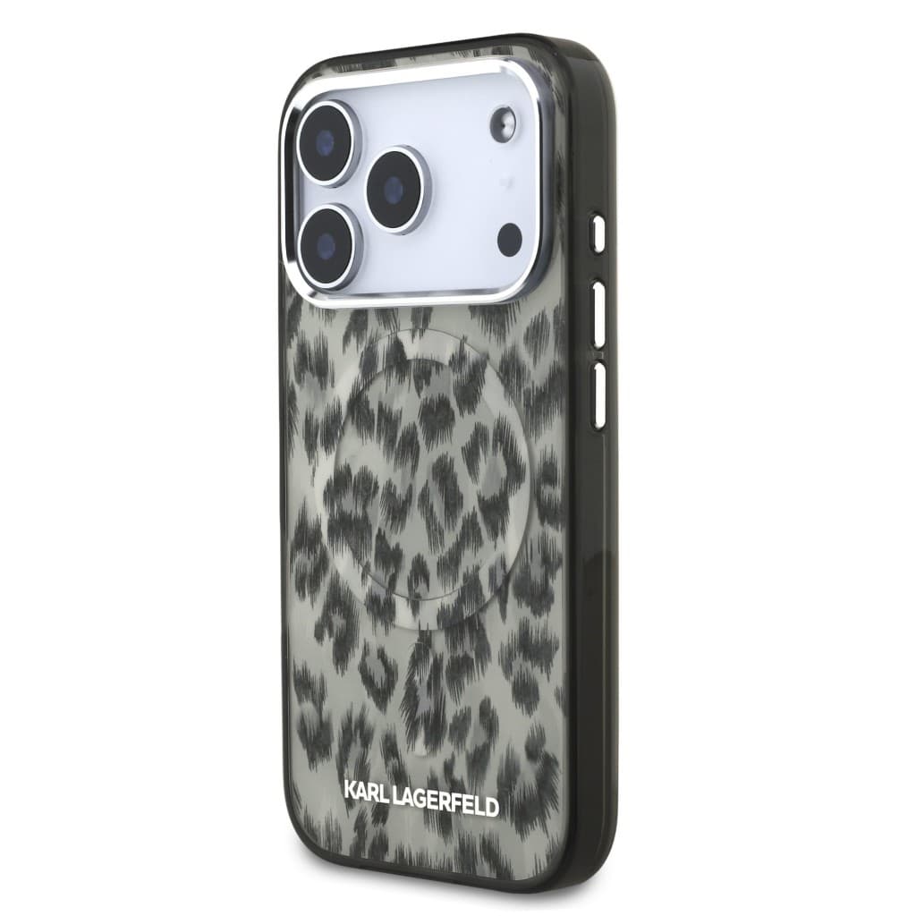 Zadní kryt Karl Lagerfeld IML Leopard MagSafe pro iPhone 17 Pro Brown - náhled 2