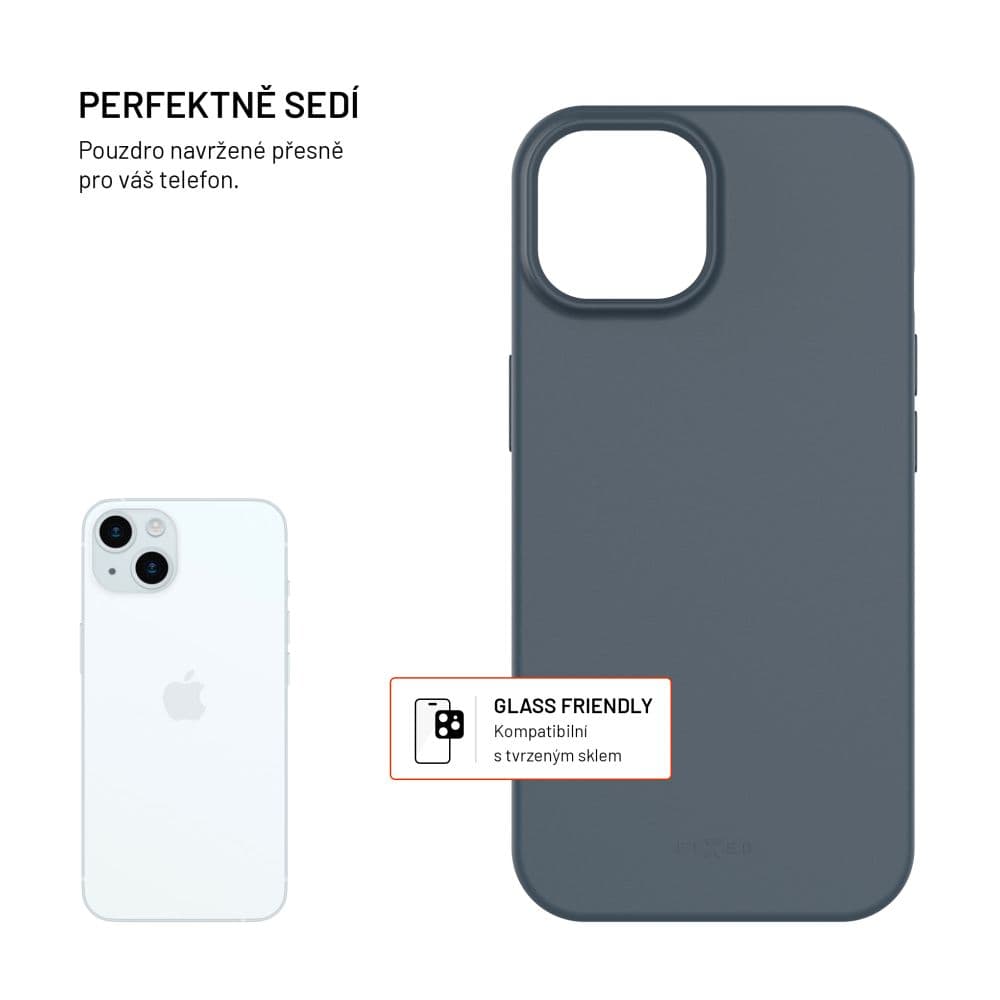 TPU gelový kryt FIXED ReStory pro Apple iPhone 15, modrý - náhled 2