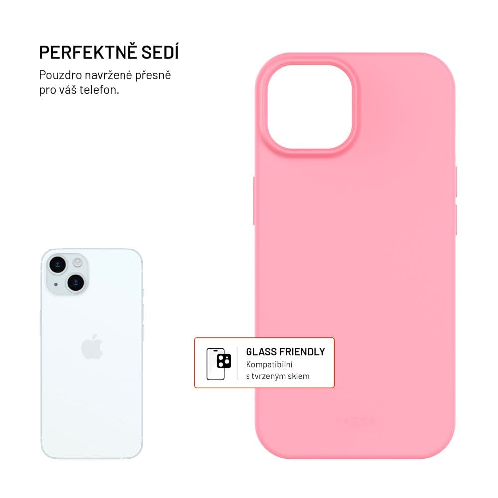 TPU gelový kryt FIXED ReStory pro Apple iPhone 15, růžový - náhled 2