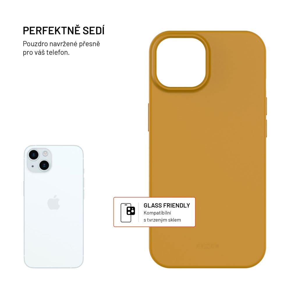 TPU gelový kryt FIXED ReStory pro Apple iPhone 15, zlatý - náhled 2