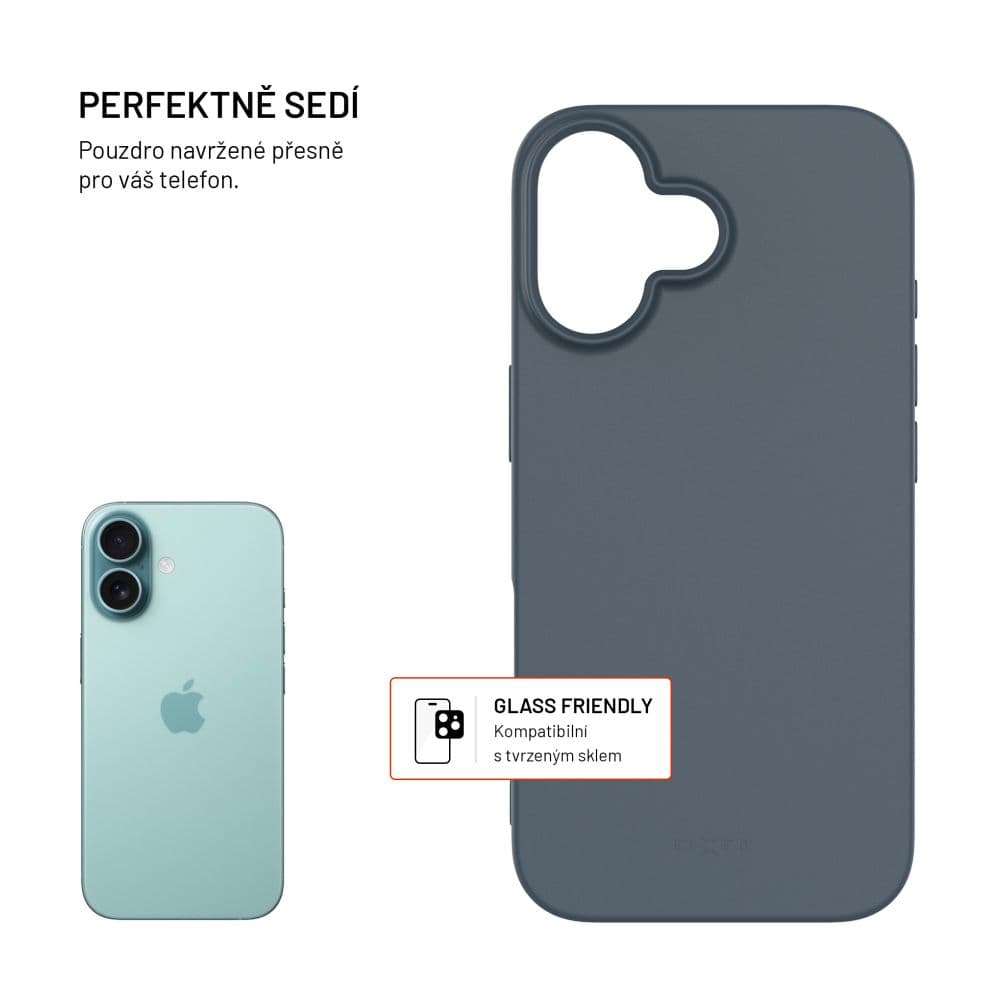 TPU gelový kryt FIXED ReStory pro Apple iPhone 16, modrý - náhled 2