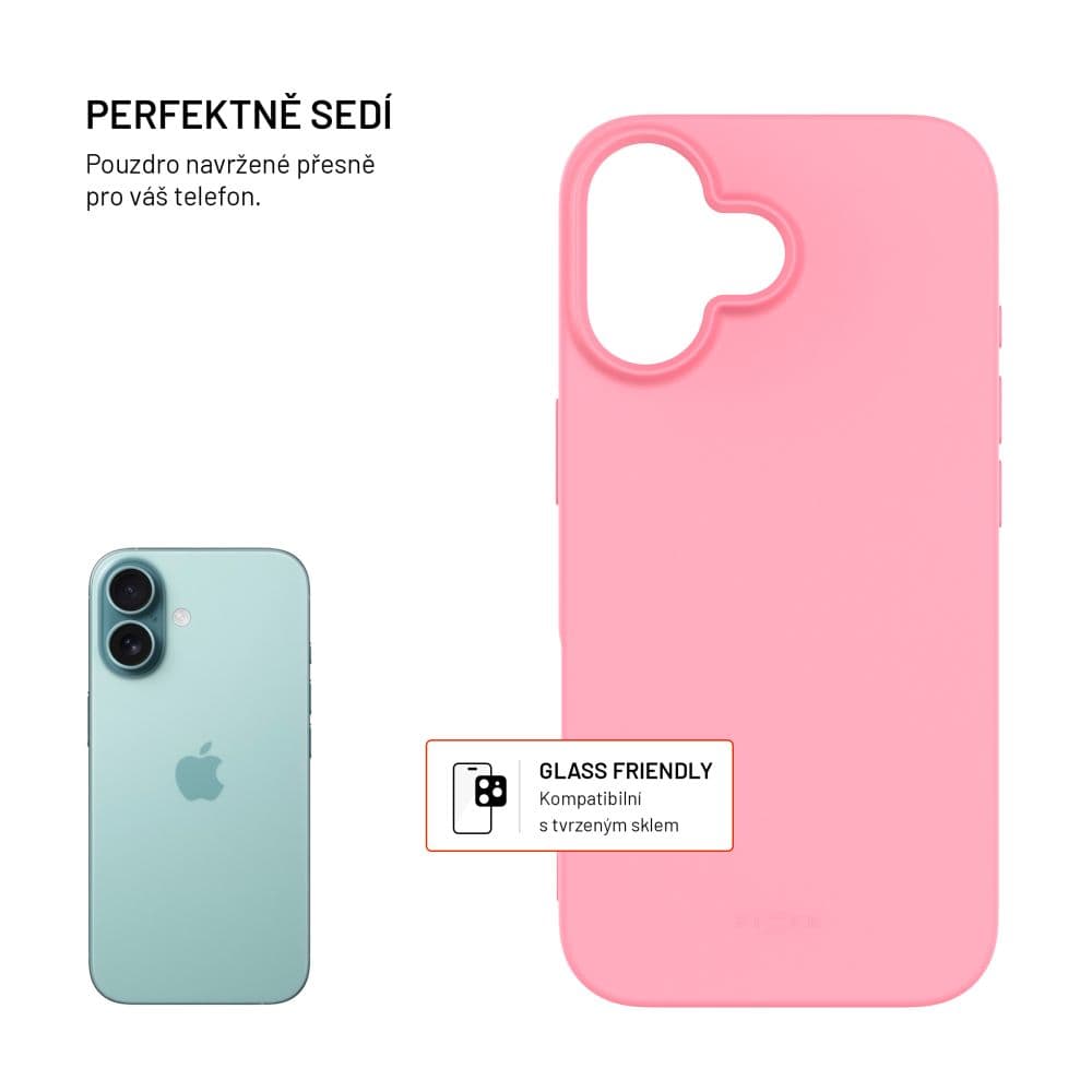TPU gelový kryt FIXED ReStory pro Apple iPhone 16, růžový - náhled 2