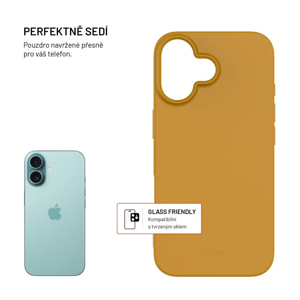 TPU gelový kryt FIXED ReStory pro Apple iPhone 16, zlatý - náhled 2