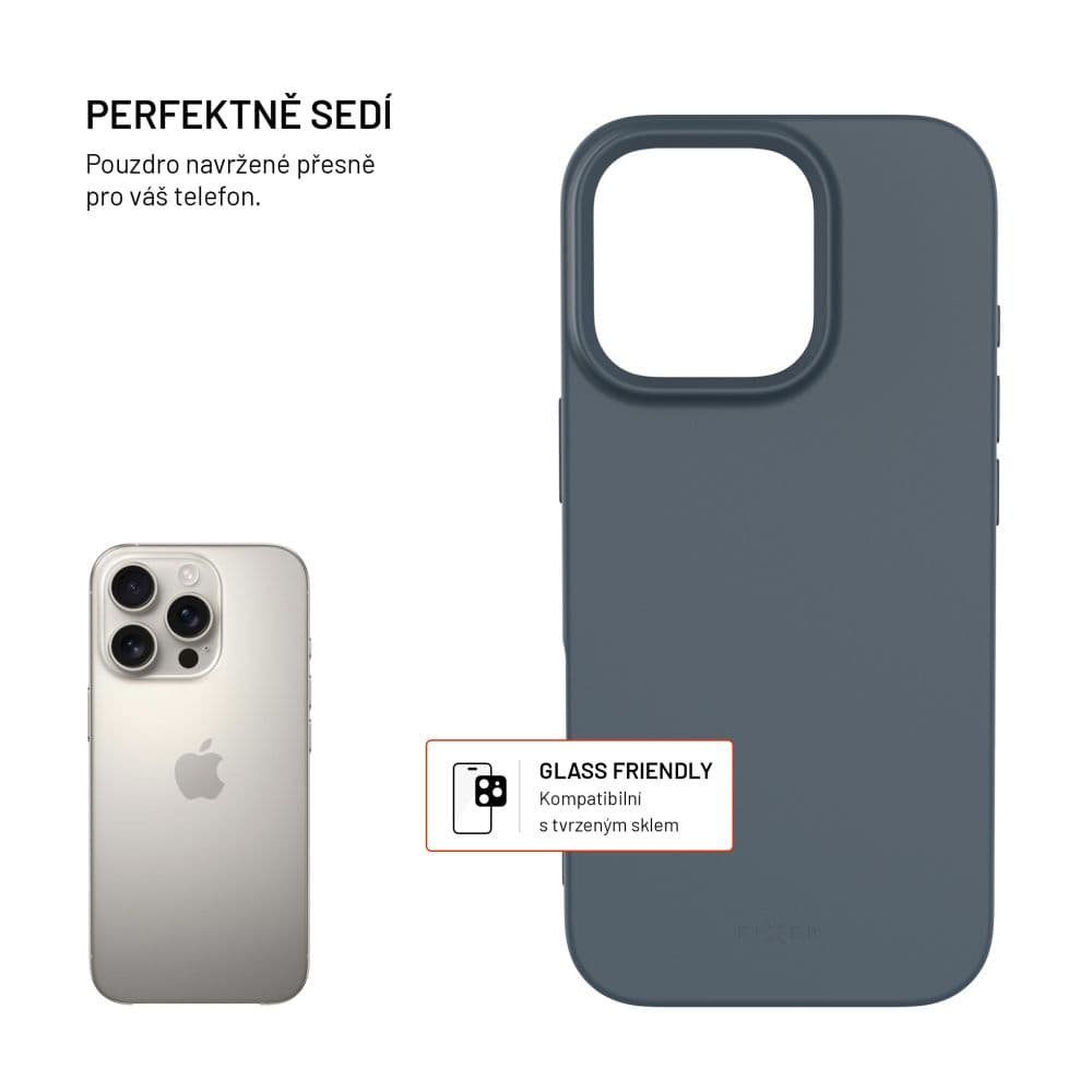 TPU gelový kryt FIXED ReStory pro Apple iPhone 16 Pro, modrý - náhled 2