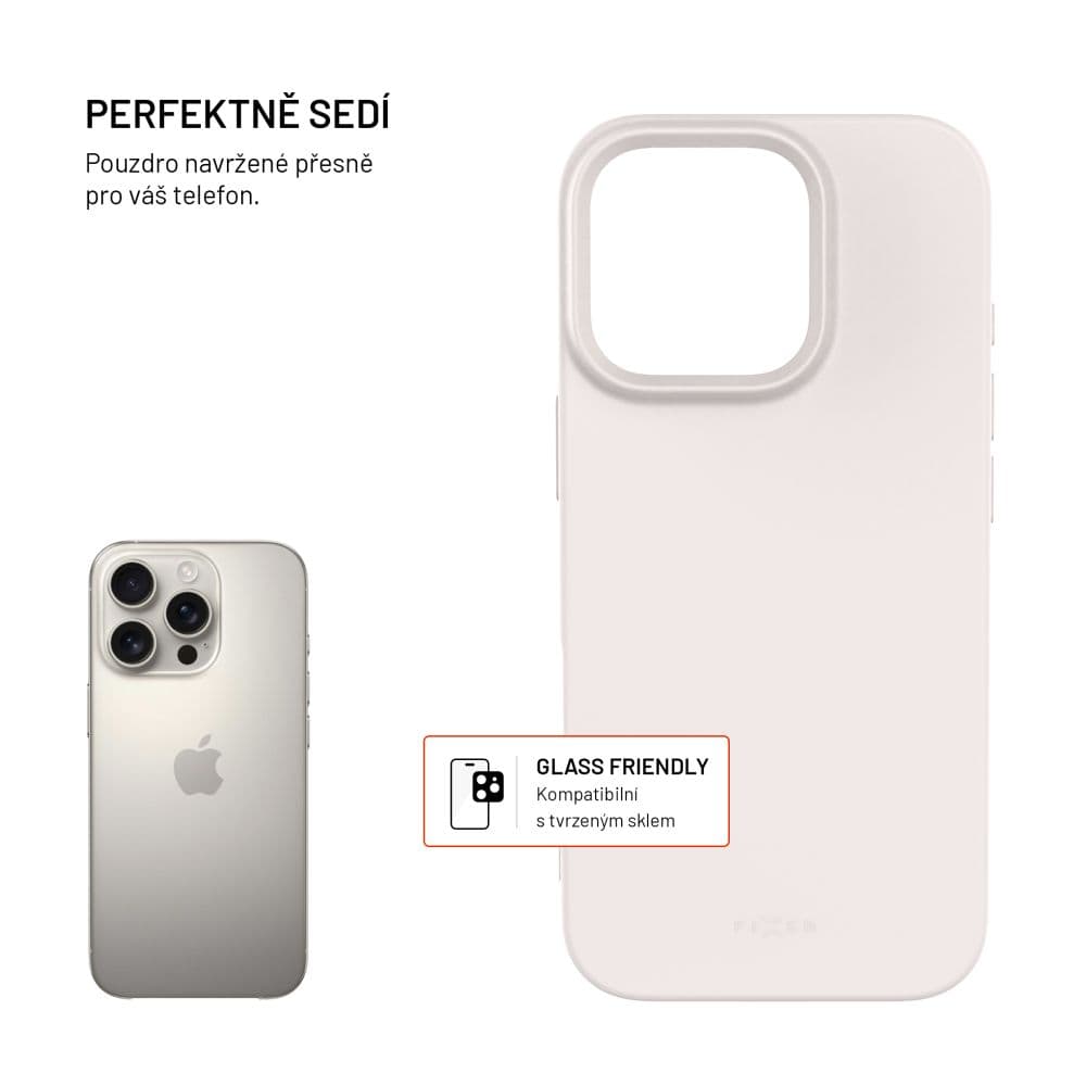 TPU gelový kryt FIXED ReStory pro Apple iPhone 16 Pro, šedý - náhled 2