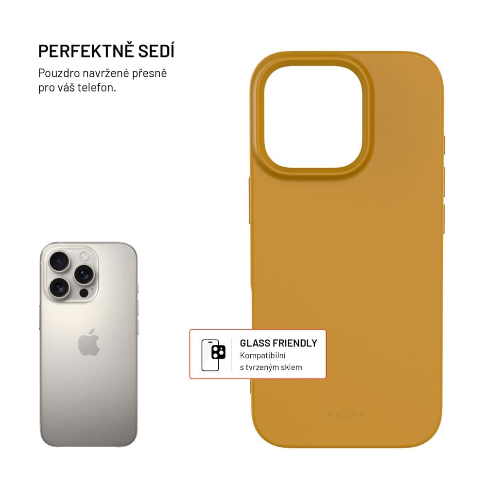 TPU gelový kryt FIXED ReStory pro Apple iPhone 16 Pro, zlatý - náhled 2
