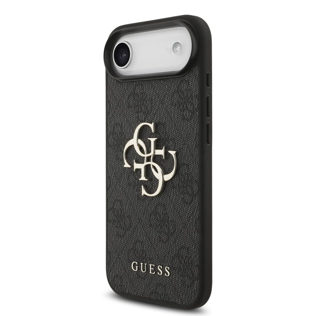 Zadní kryt Guess PU 4G Metal Logo pro iPhone Air Grey - náhled 2