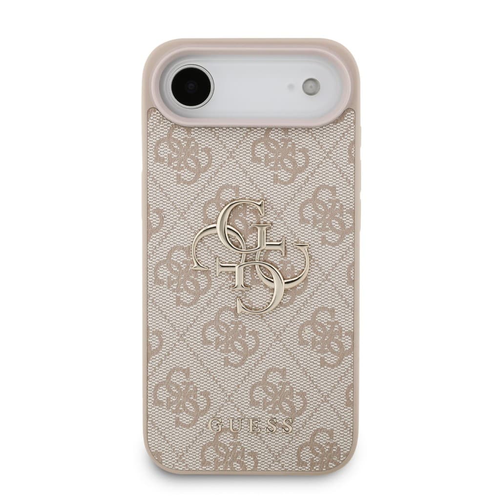 Zadní kryt Guess PU 4G Metal Logo pro iPhone Air Pink - náhled 2