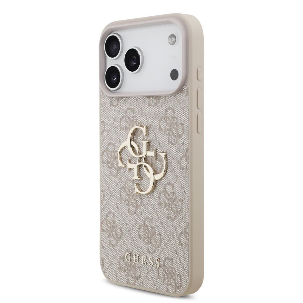 Zadní kryt Guess PU 4G Metal Logo pro iPhone 17 Pro Max Pink - náhled 2