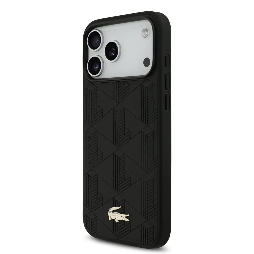 Zadní kryt Lacoste PU Nomogramme Gold Logo MagSafe pro iPhone 17 Pro Max Black - náhled 2