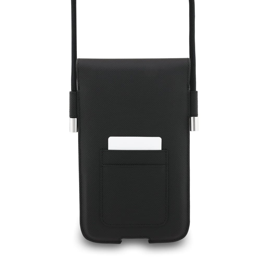 Kabelka na telefon Lacoste PVC Iconic Petit Pique Metal Logo XL Black - náhled 2