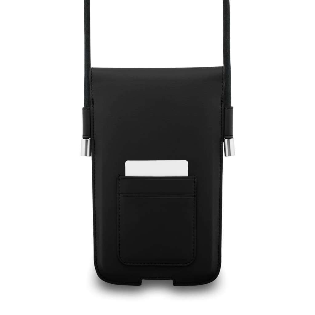 Kabelka na telefon Lacoste PVC Blend Monogram Metal Logo XL Black - náhled 2
