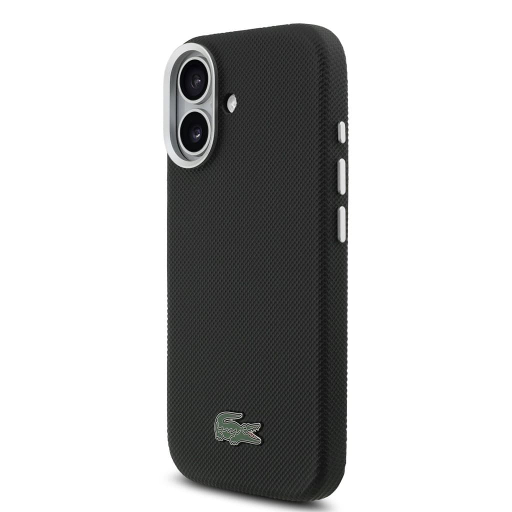 Zadní kryt Lacoste Iconic Petit Pique Metal Logo MagSafe pro iPhone 17 Black - náhled 2