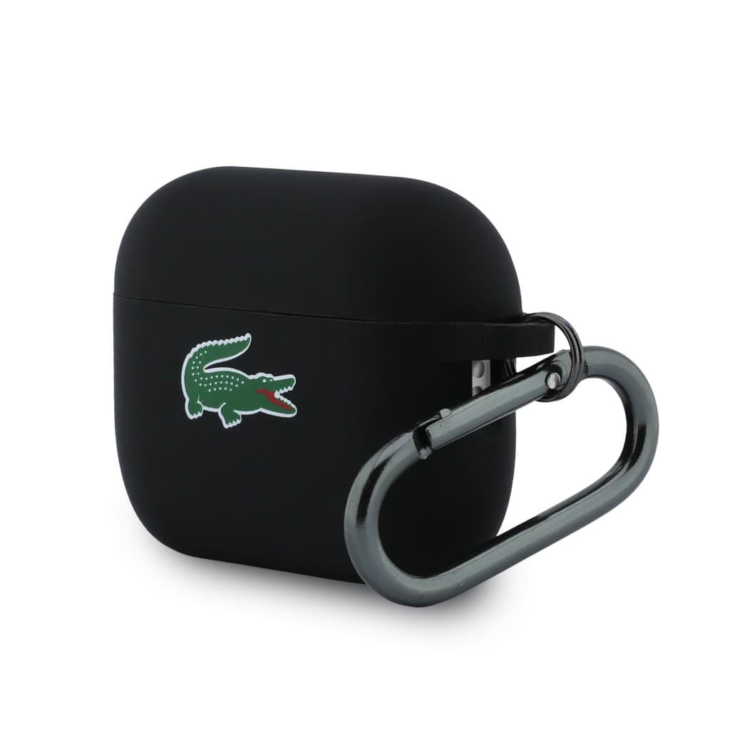 Pouzdro Lacoste Liquid Silicone Croc Logo pro AirPods Pro 3 Black - náhled 2