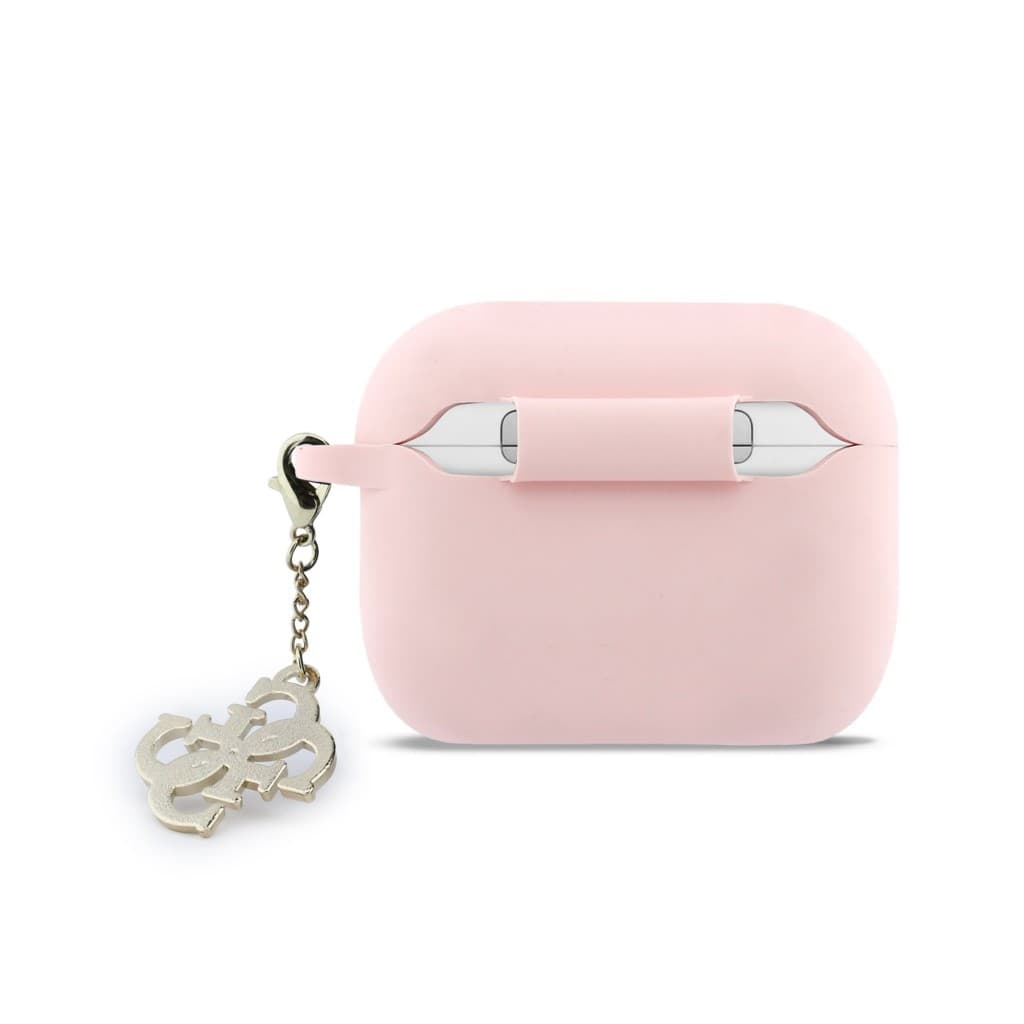 Silikonové pouzdro Guess 4G Charm pro AirPods Pro 3 Pink - náhled 2
