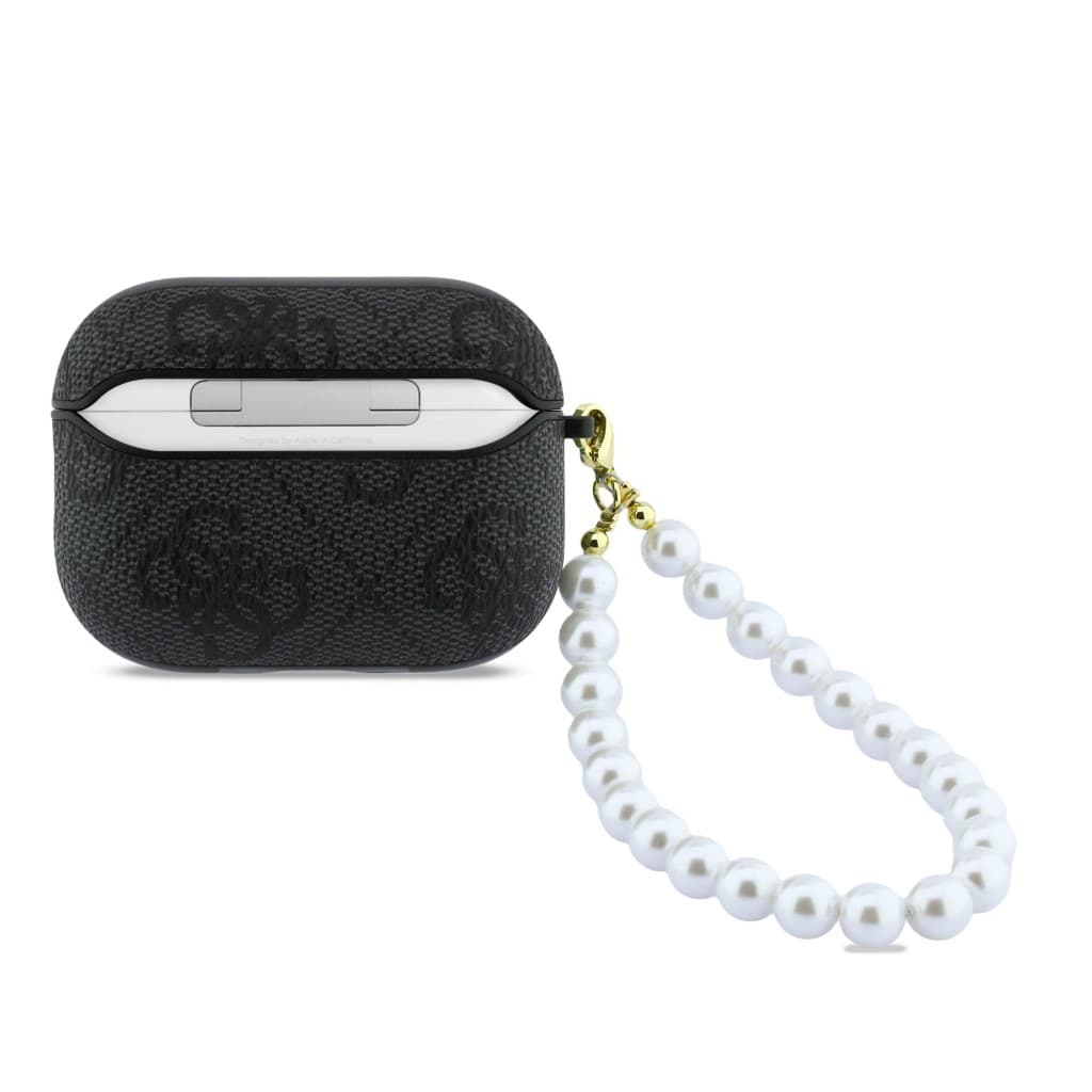 Pouzdro Guess PU 4G Classic Logo Pearl Strap pro AirPods Pro 3 Black - náhled 2