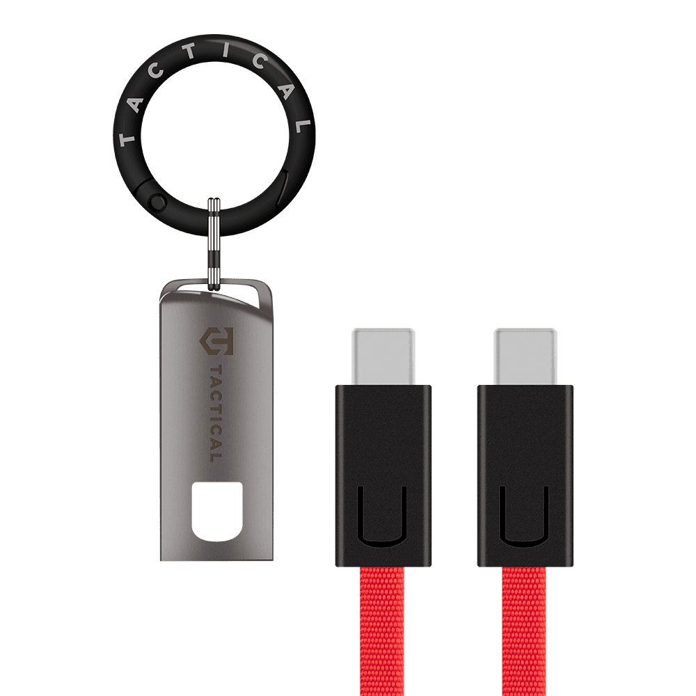 Datový kabel Tactical OODA Loop USB-C/USB-C Red - náhled 2