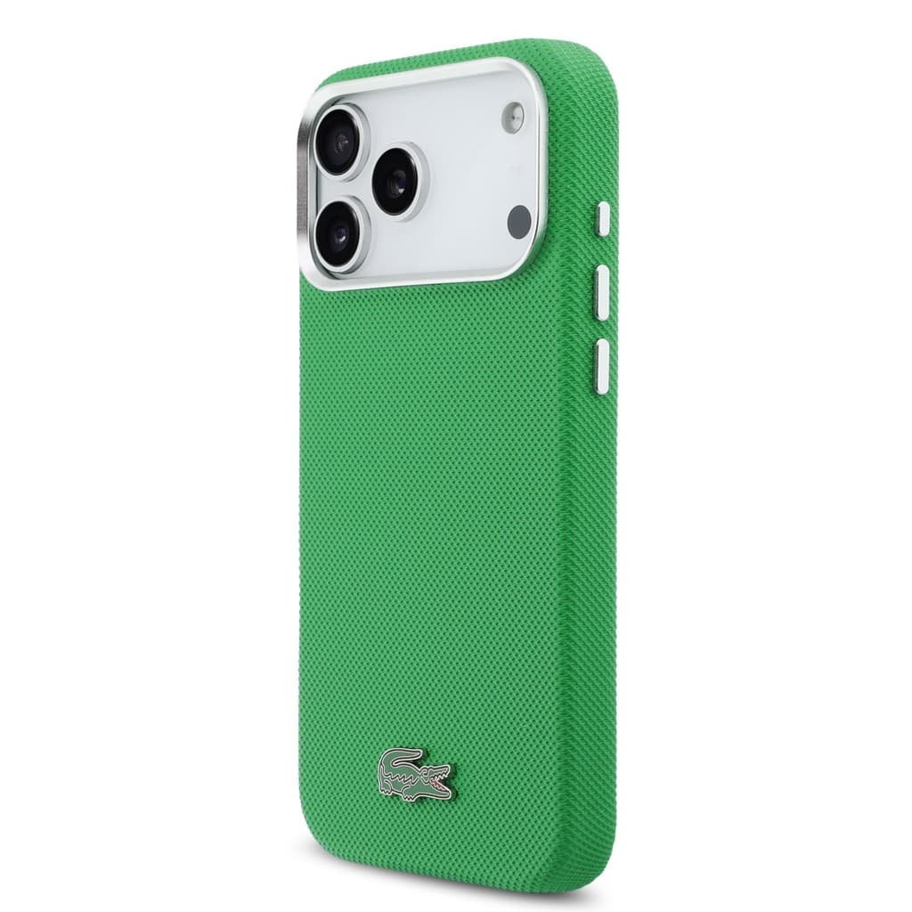 Zadní kryt Lacoste Iconic Petit Pique Metal Logo MagSafe pro iPhone 17 Pro Max Green - náhled 2