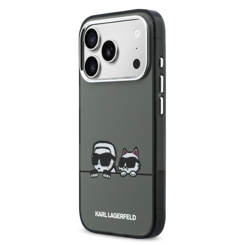 Zadní kryt Karl Lagerfeld IML K&amp;CH Heads Logo MagSafe pro iPhone 17 Pro Max Black - náhled 2