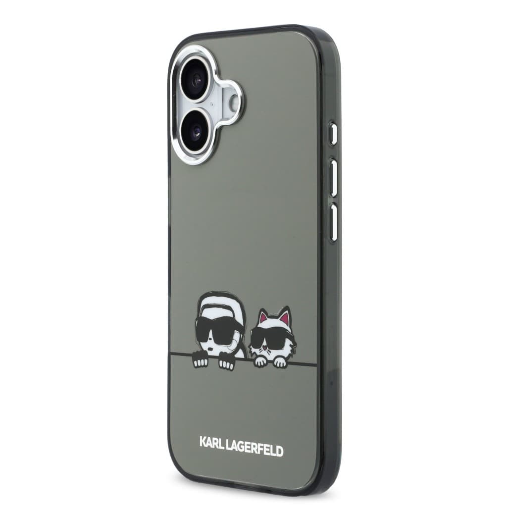 Zadní kryt Karl Lagerfeld IML K&amp;CH Heads Logo MagSafe pro iPhone 17 Black - náhled 2