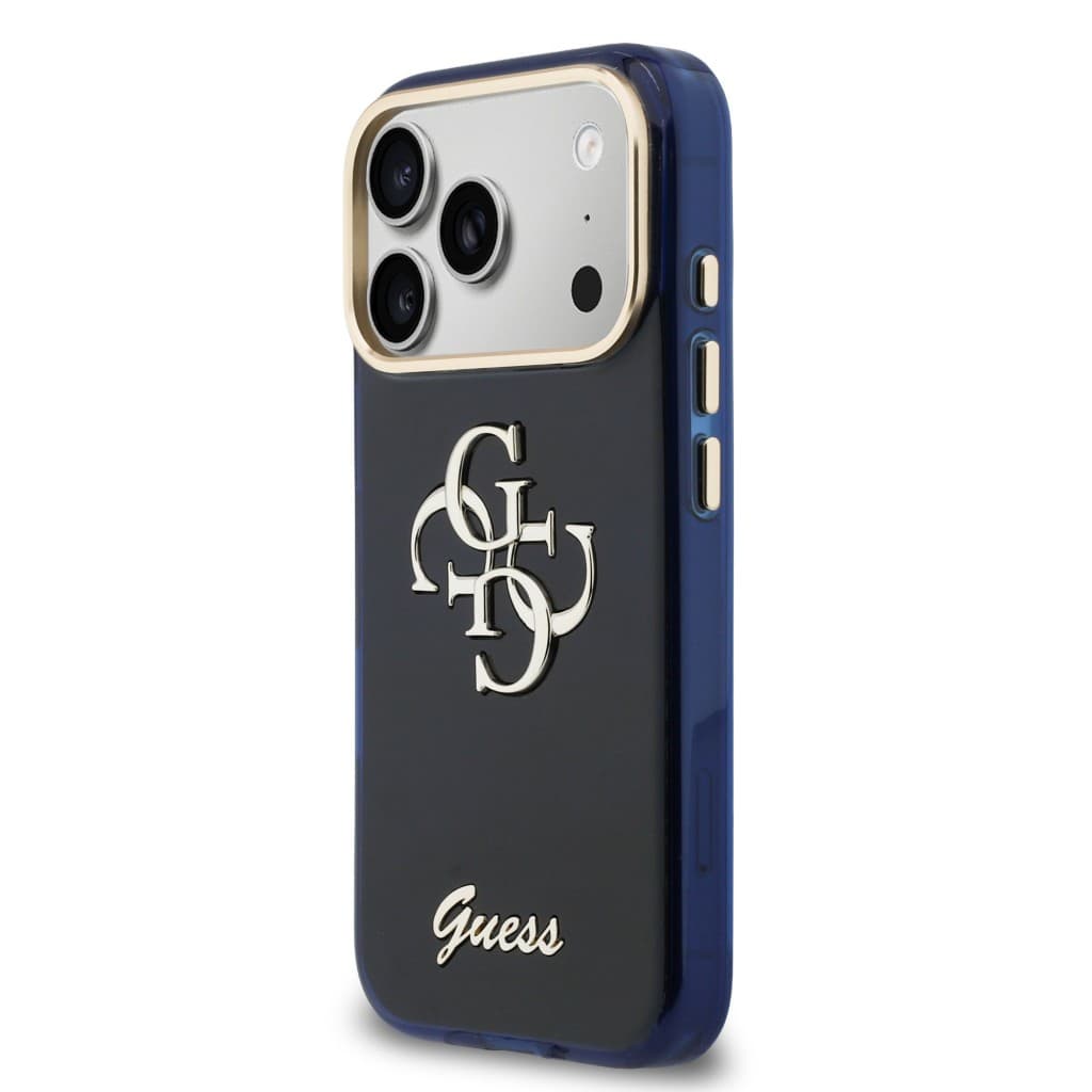 Zadní kryt Guess IML 4G Script Metal Logo pro iPhone 17 Pro Blue - náhled 2