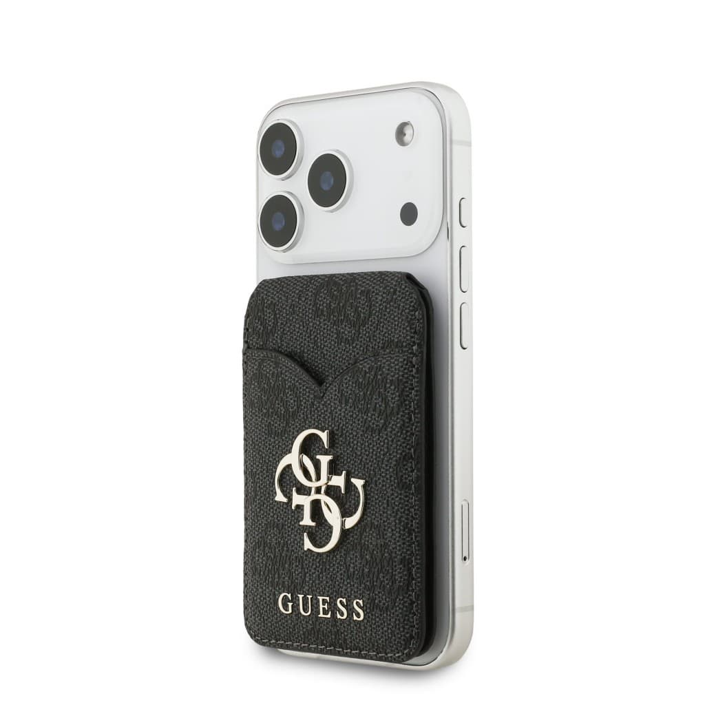 Peněženka se Stojanem Guess PU 4G Mirror MagSafe Cardslot Black - náhled 2