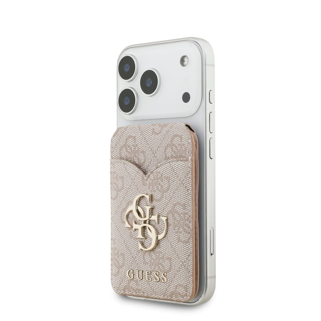 Peněženka se Stojanem Guess PU 4G Mirror MagSafe Cardslot Pink - náhled 2