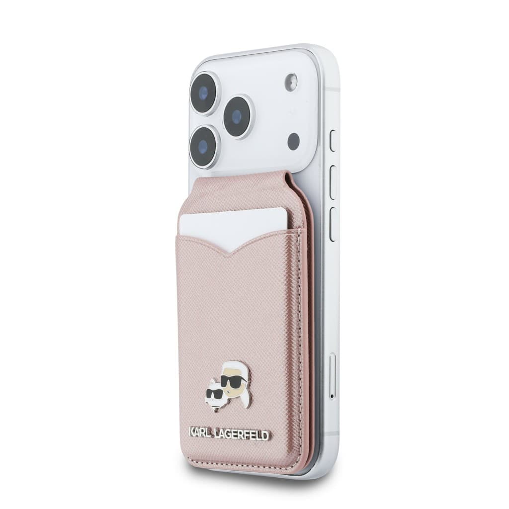 Peněženka se Stojanem Karl Lagerfeld Mirror MagSafe Cardslot Pink - náhled 2