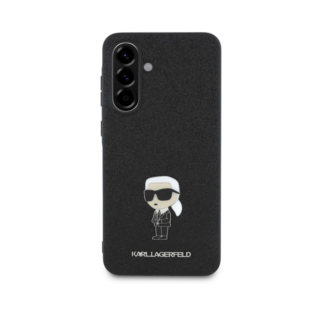 Zadní kryt Karl Lagerfeld Fixed Glitter Metal Ikonik pro Samsung Galaxy A56 Black - náhled 2