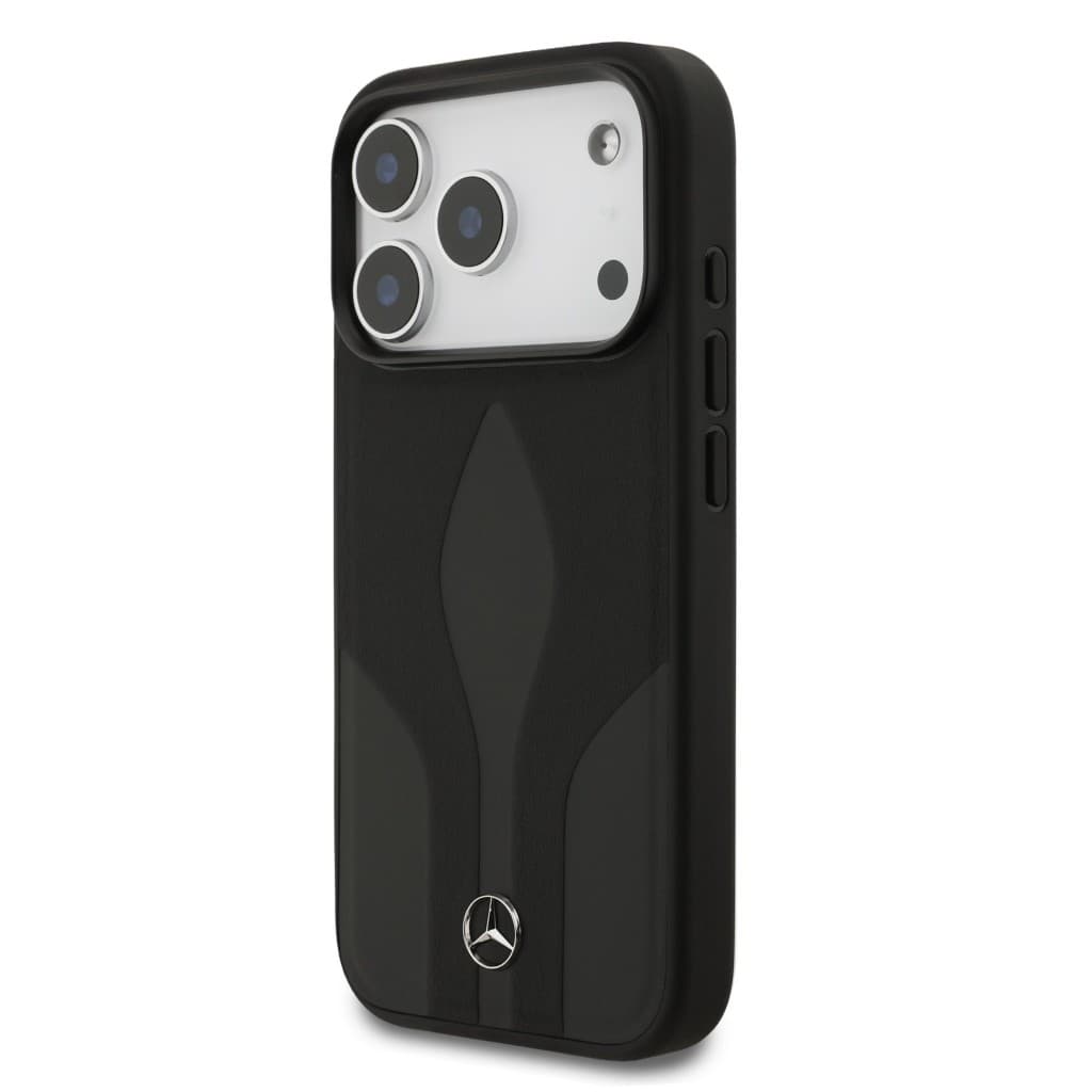 Zadní kryt Mercedes Leather The Move MagSafe pro iPhone 17 Pro Black - náhled 2