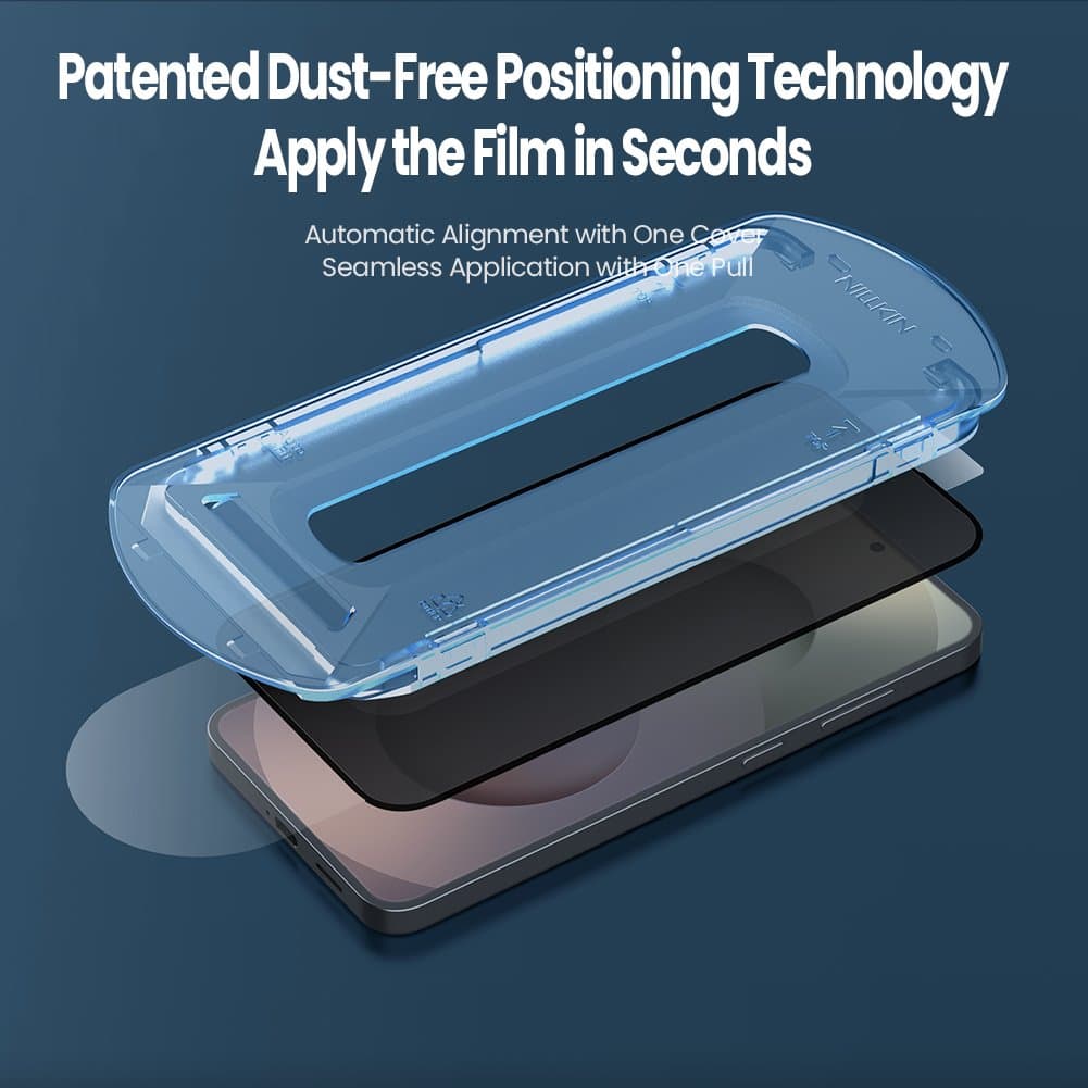 Tvrzené sklo Nillkin 0.25mm Guardian 2.5D pro Samsung Galaxy S26 Black (s aplikátorem) - náhled 2
