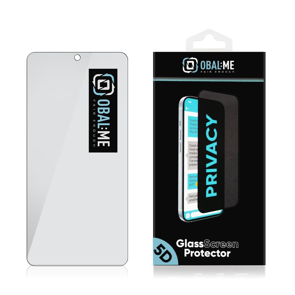 Tvrzené sklo OBAL:ME Privacy 5D pro Samsung Galaxy S26 černé - náhled 2