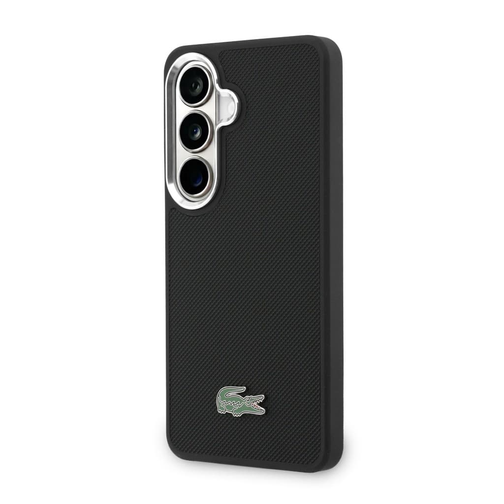 Zadní kryt Lacoste Petit Pique Metal Logo Magnetic pro Samsung Galaxy S26 černý - náhled 2