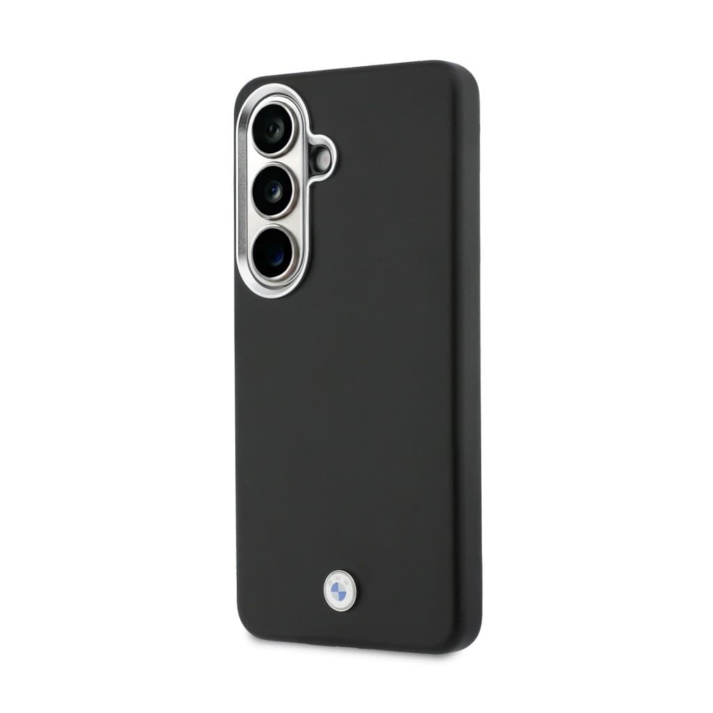 Zadní kryt BMW Signature PU Leather Metal Logo Magnetic pro Samsung Galaxy S26 černý - náhled 2