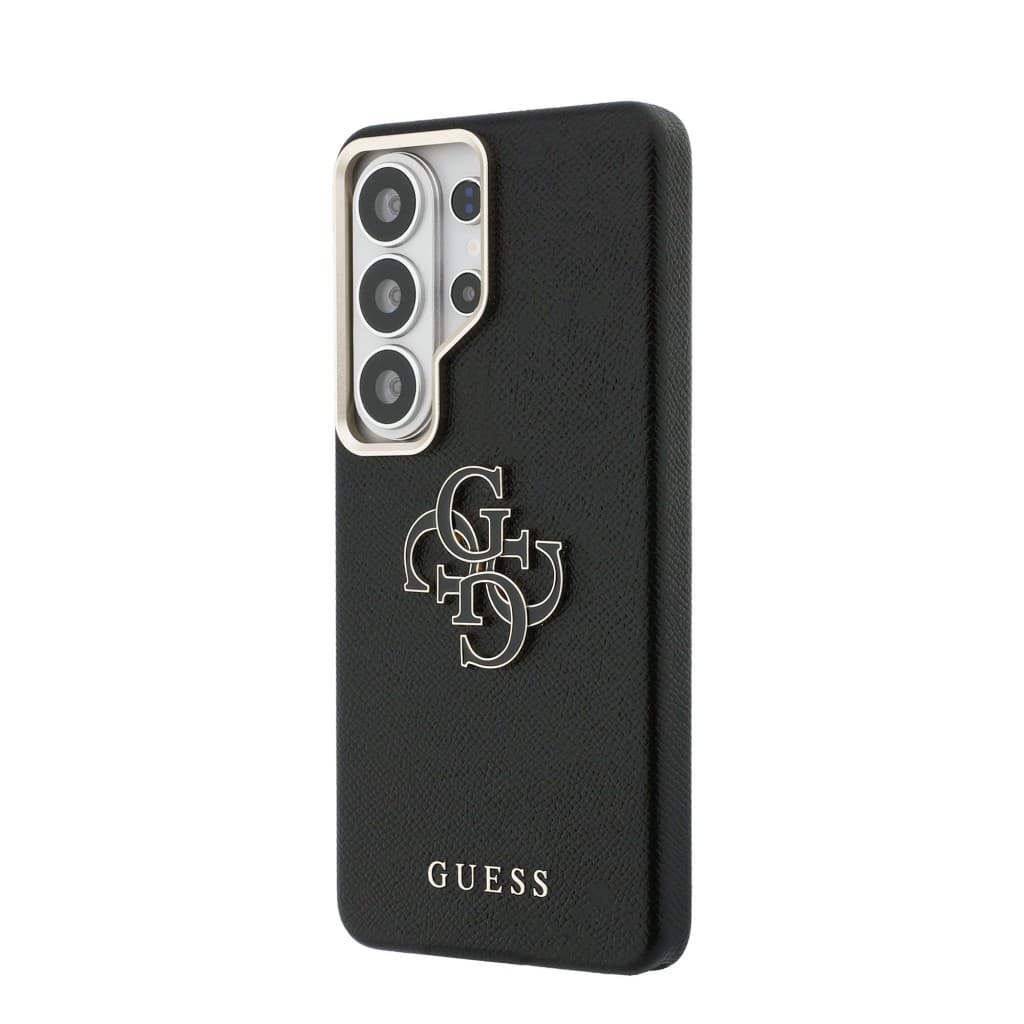 Zadní kryt Guess PU 4G Resin Metal Logo pro Samsung Galaxy S26 Ultra černý - náhled 2
