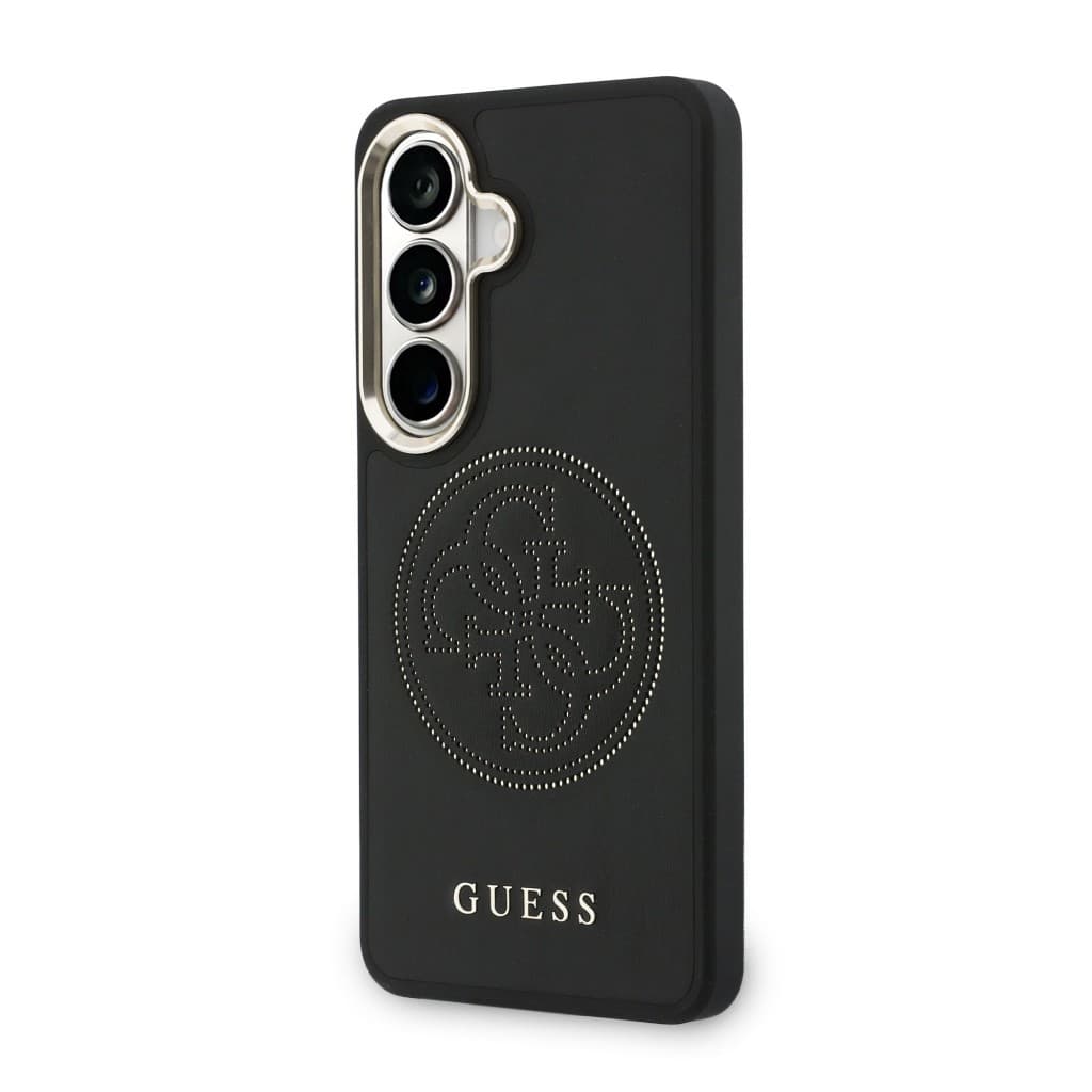 Zadní kryt Guess PU Perforated 4G Logo Magnetic pro Samsung Galaxy S26 černý - náhled 2