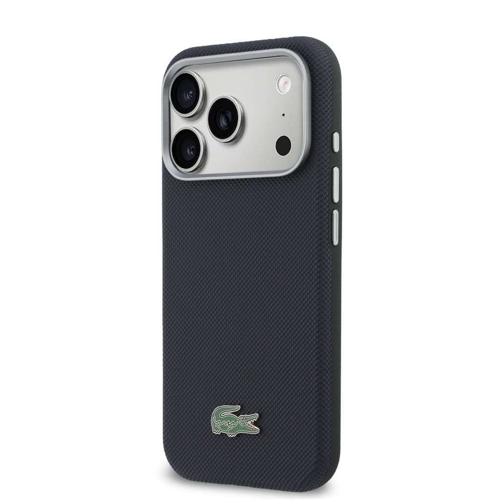 Zadní kryt Lacoste PVC Petit Pique Semi Wrap MagSafe pro iPhone 17 Pro Max Navy - náhled 2