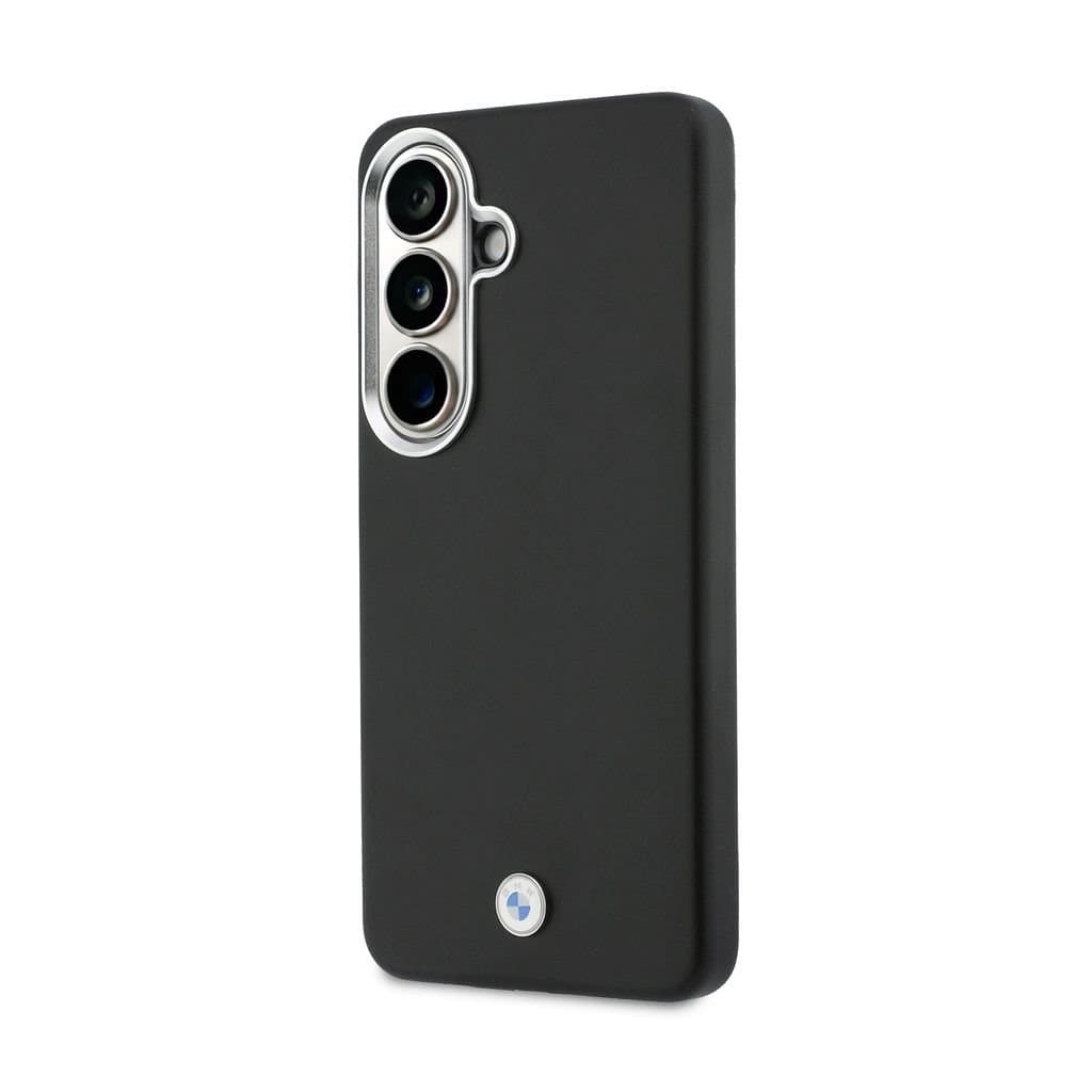 Zadní kryt BMW Signature PU Leather Metal Logo Magnetic pro Samsung Galaxy S26+ černý - náhled 2
