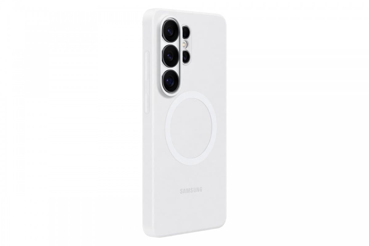 Silikonový magnetický kryt EF-ES948CWE Samsung pro Galaxy S26 Ultra bílý - náhled 2