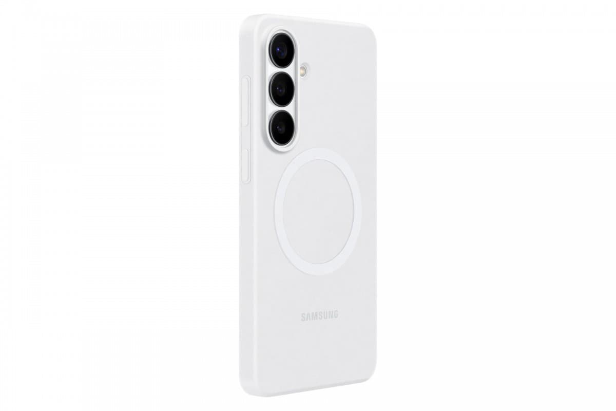 Silikonový magnetický kryt EF-ES947CWE Samsung pro Galaxy S26+ bílý - náhled 2