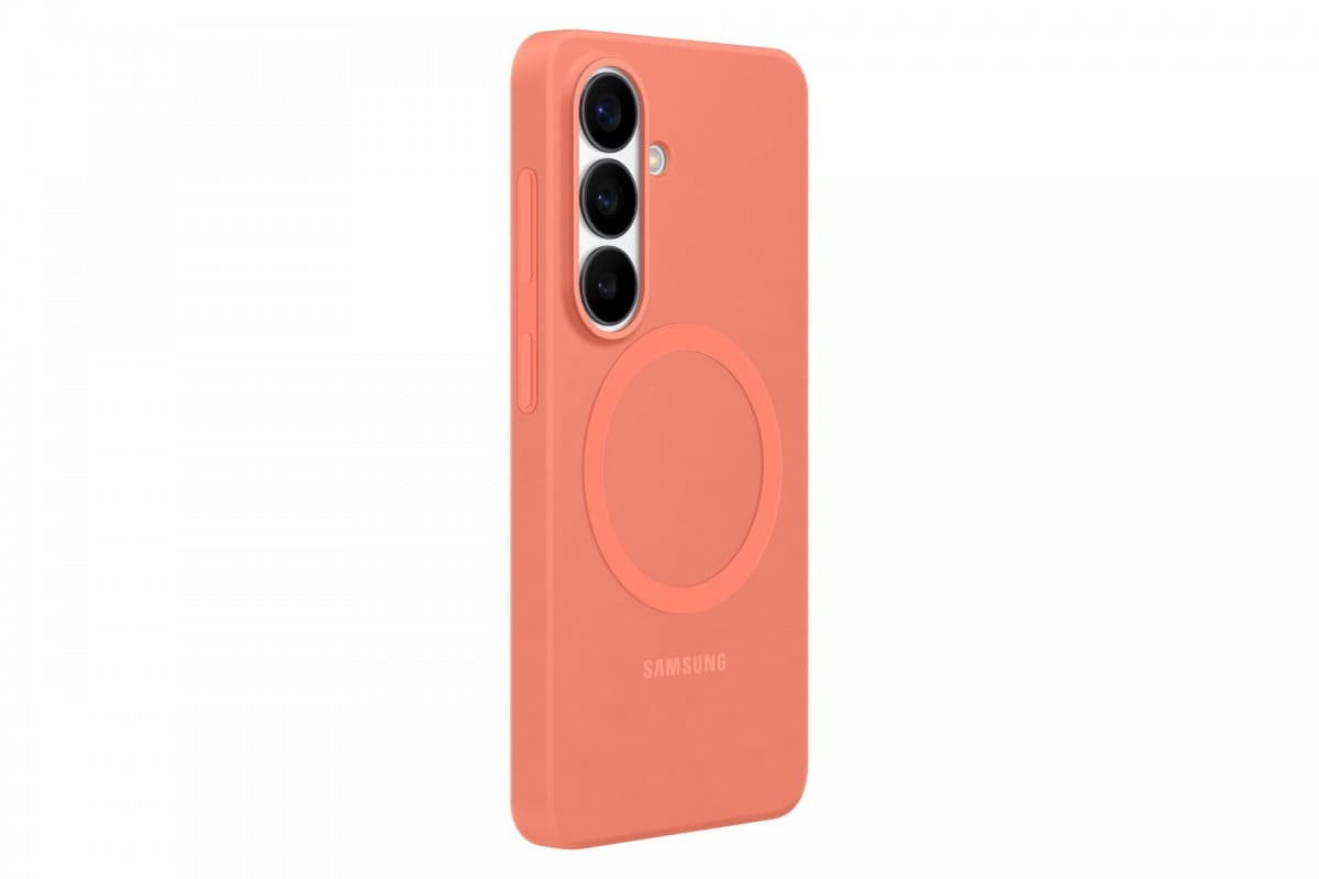Silikonový magnetický kryt EF-ES942COE Samsung pro Galaxy S26 Coral Red - náhled 2