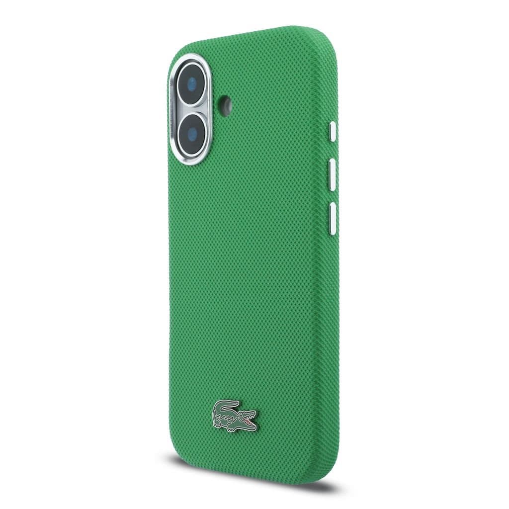 Zadní kryt Lacoste PVC Iconic Petit Pique Metal Logo MagSafe pro iPhone 16 Estragon Green - náhled 2