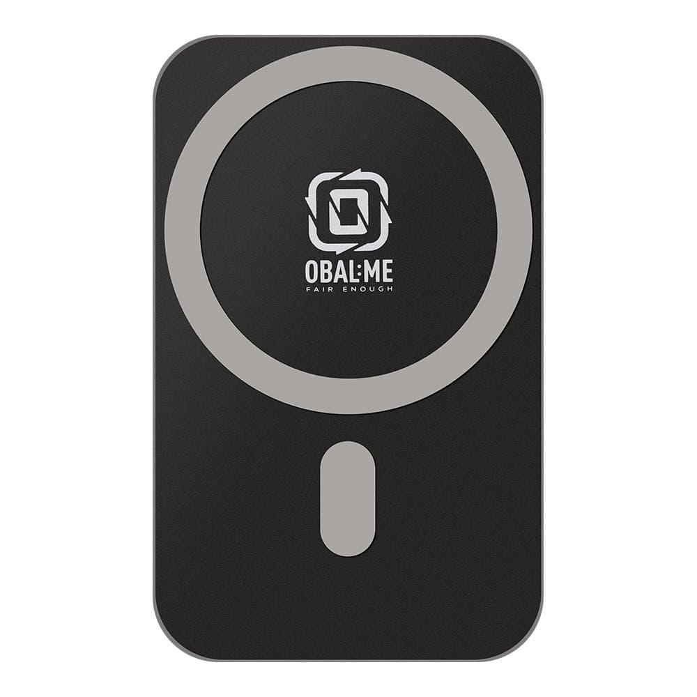Bezdrátový nabíjecí držák do auta OBAL:ME MagNetix Plate 15W černý - náhled 2
