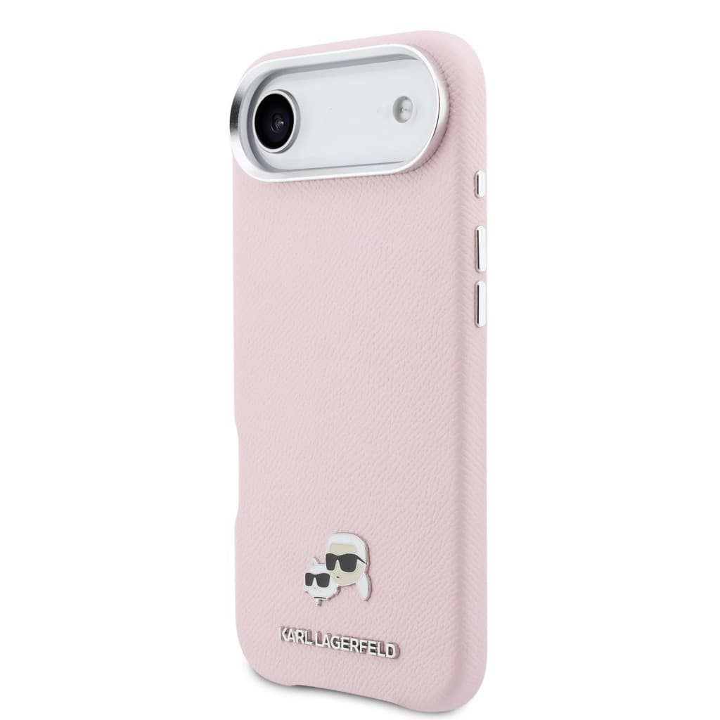 Zadní kryt Karl Lagerfeld PU Karl and Choupette Heads Pins MagSafe pro iPhone Air růžový - náhled 2