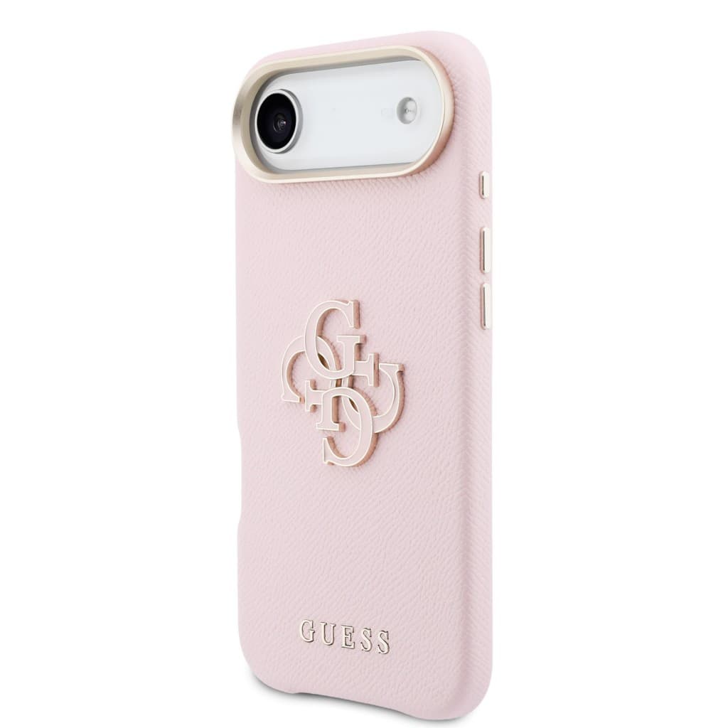 Zadní kryt Guess PU Resin Logo pro iPhone Air růžový - náhled 2