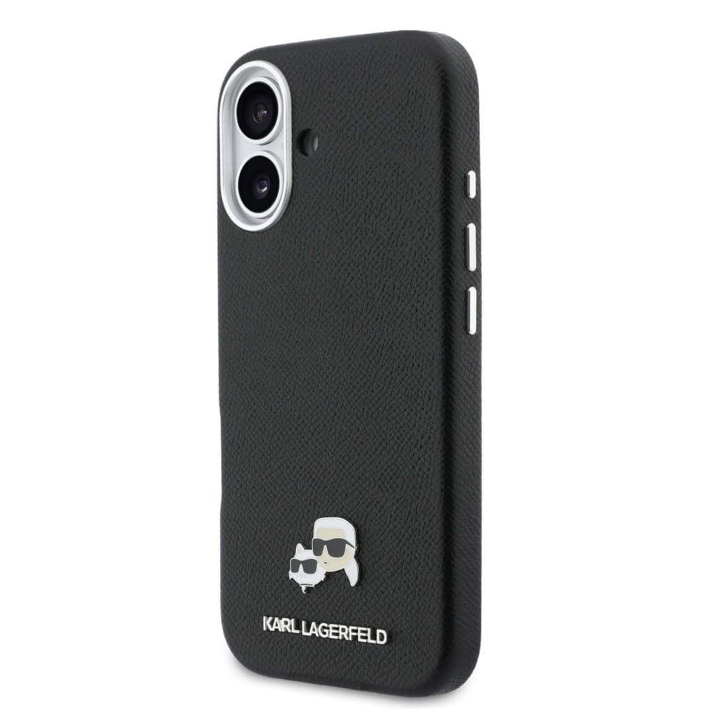 Zadní kryt Karl Lagerfeld PU Karl and Choupette Heads Pins MagSafe pro iPhone 17 černý - náhled 2